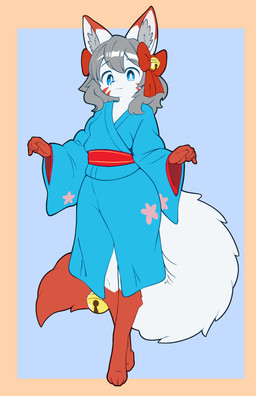 Rating: s
ID: 5712908
Date: 2025-07-16 15:21:55 -0400
Status: active
Score: 2
absurd_res anthro asian_clothing asian_mythology blue_clothing blue_eyes canid canine clothed clothed_anthro clothed_male clothing digital_media_(artwork) digitigrade east_asian_clothing east_asian_mythology fox fur grey_hair hair hi_res japanese_clothing japanese_mythology kororin leg_markings looking_at_viewer male mammal markings mythology red_body red_fur red_ribbon rin_(kororin) simple_background smile socks_(marking) solo suzu_bell tail white_body yukata post #5712908