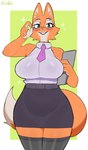 Rating: s
ID: 5648530
Date: 2025-06-17 11:18:19 -0400
Status: active
Score: 35
anthro big_breasts biped blush breasts canid canine clothed clothing diane_foxington dreamworks eyebrows eyelashes eyewear female fingers fox front_view fur glasses green_eyes hi_res legwear low-angle_view mammal multicolored_tail orange_body orange_fur orange_tail pink_nose solo stockings sususuigi tail teeth the_bad_guys thick_thighs white_tail wide_hips post #5648530