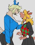 Rating: s
ID: 5627323
Date: 2025-06-07 18:32:42 -0400
Status: active
Score: 7
anthro antlers biped black_bottomwear black_clothing black_skirt blazer blonde_hair blue_antlers blue_clothing blue_eyes blue_jacket blue_lips blue_topwear bottomwear breasts carol_holiday cervine clothing daughter_(lore) deer deltarune eyebrow_through_hair eyebrows eyelashes female freckles frown fur gem hair hi_res horn jacket jewelry lips mammal mother_(lore) mother_and_child_(lore) mother_and_daughter_(lore) necklace new_world_deer noelle_holiday parent_(lore) parent_and_child_(lore) parent_and_daughter_(lore) pearl_(gem) pearl_necklace reindeer scowl shirt simple_background skirt snout solo sprite suda tan_body tan_fur tan_inner_ear teeth topwear translucent translucent_hair undertale_(series) white_background white_clothing white_shirt white_topwear post #5627323