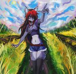 Rating: s
ID: 5588678
Date: 2025-05-21 16:27:17 -0400
Status: active
Score: 12
2024 2025 alternative_fashion anthro belt bottomwear chin_piercing clothing cloud collar countershading detailed_background domestic_cat ear_piercing emo felid feline felis ghwostpawz grass gray_(ghwostpawz) happy hi_res highlights_(coloring) jewelry legwear mammal navel necklace nonbinary_(lore) piercing plant railway_track red_highlights shorts slim_anthro smile solo spiked_collar spikes sun thigh_highs post #5588678
