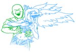 Rating: s
ID: 5642964
Date: 2025-06-14 22:44:37 -0400
Status: pending
Score: 4
anon_(snoot_game) anthro bald biped bone bone_frill bottomwear cavemanon_studios clothed clothed_anthro clothed_female clothed_human clothed_male clothing crop_top duo elbow_feathers eyebrows eyes_closed fang_(gvh) feathered_wings feathers female fingers frill_(anatomy) front_view goodbye_volcano_high hair happy human human_on_anthro humanoid_hands interspecies jewelry laugh long_hair male male/female mammal markings midriff navel necklace open_mouth pants prehistoric_species protonmono pterodactylus pterosaur raised_inner_eyebrows reptile restricted_palette romantic romantic_couple scalie shaded sharp_teeth shirt simple_background skull snoot_game striped_markings stripes tail tail_motion tailwag teeth tickling topwear white_background wings post #5642964