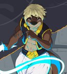 Rating: s
ID: 5479495
Date: 2025-04-03 12:51:51 -0400
Status: active
Score: 8
abs anthro belt blonde_hair blue_eyes blue_glow bottomwear brown_body brown_fur clothed clothing colored dragon_ball eyewear fur glasses hair hi_res light_weapon looking_at_viewer majin male mammal muscular mustelid open_clothing open_topwear open_vest otter otter_tail pandottermon pants parker_(pandottermon) solo topwear vest whip post #5479495