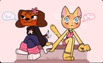 Rating: s
ID: 5577740
Date: 2025-05-16 22:40:45 -0400
Status: pending
Score: 13
american_shorthair ankle_cuffs anthro blush bottomwear bracelet brooklyn_hayes canid canine canis clothing cuff_(restraint) dachshund domestic_cat domestic_dog duo feet felid feline felis female female/female floppy_ears flower hand_holding hasbro hindpaw hunting_dog jewelry littlest_pet_shop littlest_pet_shop:_popular lps_339 lps_675 mammal pants paws plant restraints savannah_reed sitting tail tail_motion tailwag tee-wells toony post #5577740