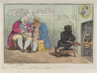 Rating: s
ID: 5705262
Date: 2025-07-13 01:24:08 -0400
Status: active
Score: 0
1783 18th_century ancient_art anthro bellows biped black_body bowl box canid canine caption charles_fox clothing container cooking_pot crouching cutlery demon dialogue fire fireplace footwear fox frederick_north furniture group hi_res holding_spoon human humanoid james_gilray kitchen_utensils male mammal picture_frame political_cartoon politics sash satan shoes sitting speech_bubble spoon stool strikethrough tail tools trio post #5705262