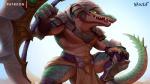 Rating: s
ID: 1900210
Date: 2019-06-11 20:02:21 -0400
Status: active
Score: 65
16:9 2019 anthro armor claws countershading crocodile crocodilian digital_media_(artwork) headgear helmet hi_res league_of_legends male muscular muscular_anthro muscular_male nawka open_mouth outside pecs renekton reptile riot_games scalie scar sharp_teeth solo tail teeth tencent weapon widescreen yellow_eyes post #1900210