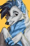 Rating: s
ID: 5644727
Date: 2025-06-15 18:21:53 -0400
Status: pending
Score: 2
2021 anthro blue_body blue_fur blue_hair blue_paws bust_portrait canid canine claws colored digital_media_(artwork) doomsmoker ear_piercing ear_ring fox fur grey_body grey_fur hair hi_res jewelry looking_at_viewer male male_(lore) mammal piercing portrait ring_piercing shaded shy signature simple_background smile snout solo three-quarter_portrait unknown_artist unknown_artist_signature upper_body white_body white_fur yellow_background post #5644727