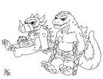 Rating: s
ID: 3817148
Date: 2023-01-17 07:53:34 -0500
Status: active
Score: 30
absurd_res anguirus anthro band-aid bandage claws crutch digital_media_(artwork) duo godziban godzilla godzilla_(series) hi_res horn icepack kaiju male medical_instrument monochrome monster reptile rochasaurusrex scalie scientific_instrument simple_background smile spikes teeth toho post #3817148