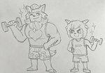 Rating: s
ID: 4988623
Date: 2024-08-15 22:17:04 -0400
Status: active
Score: -1
age_difference anthro barazoku beard bovid canid canine caprine chapper_(pleasant_goat_and_big_big_wolf) clothing duo exercise facial_hair hi_res humanoid lifting male mammal muscular muscular_anthro muscular_male older_anthro older_male one_eye_closed pleasant_goat_and_big_big_wolf sheep sparkles sparky_(pleasant_goat_and_big_big_wolf) unknown_artist weightlifting wink workout post #4988623