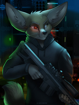 Rating: s
ID: 1259461
Date: 2017-06-27 10:49:52 -0400
Status: active
Score: 41
5_fingers alphaafterdark anthro anti-materiel_rifle barrett_m82 black_nose cable canid canine clothed clothing detailed_background fennec_fox fingers fox gun holding_gun holding_object holding_ranged_weapon holding_weapon hoodie koul male mammal ranged_weapon rifle smile solo topwear true_fox weapon post #1259461