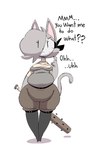 Rating: s
ID: 5607025
Date: 2025-05-29 14:08:25 -0400
Status: active
Score: 18
2025 4_fingers aliasing anthro asking asking_viewer asking_what bat_(object) boots breasts clothed clothed_anthro clothed_female clothing colored dialogue digital_media_(artwork) domestic_cat ellipsis english_description english_text eye_through_hair feet felid feline felis female female_anthro fingers footwear fur gata_preobrazhenskaya gata_the_future_russian_kitty grey_body grey_fur hair hair_over_eye holding_baseball_bat holding_melee_weapon holding_object holding_weapon interjection legwear maddeku mammal mask melee_weapon nailed_bat overweight overweight_anthro overweight_female pointy_ears prick_ears russian_blue shaded shoes small_feet solo talking_with_viewer text thick_thighs thigh_boots thigh_highs tight_clothing translucent translucent_hair vowelless vowelless_vocalization weapon wearing_mask weight_gain wide_hipped_anthro wide_hipped_female post #5607025