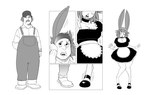 Rating: s
ID: 4746204
Date: 2024-04-27 06:13:05 -0400
Status: active
Score: 40
2024 absurd_res anthro apron beard breast_growth breasts castledolphyn clothing digital_media_(artwork) ear_expansion expansion facial_hair female gender_transformation growth hat headgear headwear hi_res human human_to_anthro lagomorph leporid looking_down maid_uniform male mammal monochrome mtf_transformation open_mouth overalls rabbit sequence shrinking size_transformation solo species_transformation standing surprise transformation uniform post #4746204