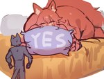 Rating: s
ID: 4430259
Date: 2023-11-22 13:38:08 -0500
Status: active
Score: 130
anthro bed bedroom_eyes big_butt biped blush bodily_fluids butt canid canine domestic_cat duo felid feline felis female fox fur furniture huge_butt larger_female lying male mammal meme narrowed_eyes nude on_bed on_front orange_body orange_fur pillow seductive simple_background size_difference smaller_male sweat unnamed_cat_(utterangle) unnamed_fox_(utterangle) utterangle white_background wide_hips yellow_eyes yes-no_pillow yes_pillow post #4430259