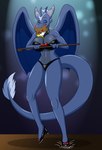Rating: s
ID: 3910580
Date: 2023-03-05 19:03:48 -0500
Status: active
Score: 9
2016 absurd_res anthro between_breasts big_breasts bikini black_bikini black_clothing black_footwear black_high_heels black_shoes black_swimwear blue_body blue_scales bow_(feature) breasts cane chipmunk cleavage clothed clothing dragon dragon_horn dragon_tail eyes_closed eyewear female footwear frill_(anatomy) glasses glistening glistening_bikini glistening_body glistening_clothing glistening_footwear glistening_high_heels glistening_swimwear ground_squirrel head_crest head_frill heart_symbol hi_res high_heels holding_cane holding_object horn impact_lines mammal membrane_(anatomy) membranous_frill membranous_wings mythological_creature mythological_scalie mythology non-mammal_breasts plushie pumps raised_leg red_bow rob_(rthc) robthehoopedchipmunk rodent scales scalie sciurid shoes solo spotlight swimwear tail tap_dancing tap_shoes tulip_(rthc) two-piece_swimsuit wings post #3910580