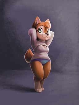 2016 3_toes absurd_res ajin anthro barefoot biped blue_bottomwear blue_clothing breasts brown_fur brown_nose canine cleavage cleavage_cutout clothed clothing digital_media_(artwork) digital_painting_(artwork) digitigrade dog eyelashes female front_view full-length_portrait fur green_eyes grey_background hands_behind_head head_tuft hi_res hindpaw keyhole_turtleneck legs_together lighting looking_at_viewer mammal markings medium_breasts panties paws portrait shadow short_stack short_tail signature simple_background smile socks_(marking) solo standing sweater tan_fur toes toony tuft underwear voluptuous white_clothing white_topwear
Rating: Safe
Score: 22
User: facelessmess
Date: August 17, 2017 2016 3_toes absurd_res ajin anthro barefoot biped blue_bottomwear blue_clothing breasts brown_fur brown_nose canine cleavage cleavage_cutout clothed clothing digital_media_(artwork) digital_painting_(artwork) digitigrade dog eyelashes female front_view full-length_portrait fur green_eyes grey_background hands_behind_head head_tuft hi_res hindpaw keyhole_turtleneck legs_together lighting looking_at_viewer mammal markings medium_breasts panties paws portrait shadow short_stack short_tail signature simple_background smile socks_(marking) solo standing sweater tan_fur toes toony tuft underwear voluptuous white_clothing white_topwear
Rating: Safe
Score: 22
User: facelessmess
Date: August 17, 2017