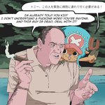 Rating: s
ID: 5554979
Date: 2025-05-07 10:23:25 -0400
Status: active
Score: 214
1:1 anthro antlers bodily_fluids cigar cigarette crossover deer duo english_text holding_cigarette holding_object hooves horn human humor japanese_text male mammal new_world_deer one_piece profanity reindeer smoking sweat text the_sopranos tony_soprano tony_tony_chopper translation_check translation_request uname9908 post #5554979
