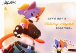 Rating: s
ID: 5577341
Date: 2025-05-16 19:41:57 -0400
Status: active
Score: 50
absurd_res anthro cate_meowdy chibi clothing collar epic_games felid feline female fortnite fur gloves handwear hi_res keitfa looking_at_viewer mammal multicolored_body multicolored_fur reaching reaching_towards_viewer smile smiling_at_viewer solo tattoo text tools topwear vest yellow_outfit post #5577341