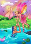 Rating: s
ID: 5494528
Date: 2025-04-10 09:25:12 -0400
Status: active
Score: 0
absurd_res ballet barbie:_fairytopia barbie_(animated_film_series) barbie_(doll) barbie_fairytopia:_magic_of_the_rainbow blonde_hair braided_hair choker clothed clothing cloud colorful_theme dance_shoes dancewear digital_media_(artwork) dress duo elina_(barbie) fairy female fin flower flower_dress footwear fully_clothed grass hair hand_holding hi_res humanoid jewelry lake leaf_clothing lily_pad marine mattel merfolk necklace nori_(barbie) not_furry partially_submerged pink_clothing pink_dress plant pointe_shoes purple_flower rainbow rainbow_arch rainbow_wings rock shoes sky smile sparkles split_form tail tail_fin tulip_(flower) waterlily wings woolblossoms post #5494528