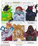 Rating: s
ID: 5431253
Date: 2025-03-13 17:06:40 -0400
Status: active
Score: 7
abs anthro bandai_namco black_body bulkmon clown confeito000_333 digimon digimon_(species) elemental_creature english_text female feral flora_fauna fumamon grin group hi_res humanoid male mask ninja oleamon pecs piedmon plant scalie sharp_teeth siesamon sirenmon smile teeth text warrior yellow_body post #5431253