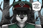Rating: s
ID: 4618777
Date: 2024-02-24 00:26:03 -0500
Status: active
Score: 15
black_hair canid canine canis fantasy green_eyes green_tongue hair jujutsu_kaisen looking_at_viewer male mammal meme military nah_i'd_win pumopumoshi pumopumoshi_(character) solo speech_bubble tongue wolf post #4618777