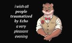 Rating: s
ID: 2853097
Date: 2021-07-29 05:12:50 -0400
Status: active
Score: 99
2021 anthro arm_tuft black_background bow_tie brown_body brown_fur brown_hair cheek_tuft clifford_tibbits clothed clothing countershading digital_media_(artwork) echo_(series) echo_project elbow_tuft english_text eyewear facial_tuft flower formal front_view fruitz fully_clothed fur glasses hair i_wish_all_a_very_pleasant_evening looking_at_viewer male mammal meme multicolored_body multicolored_fur mustelid musteline narrowed_eyes plant rose_(flower) signature simple_background smile solo stoat tan_body tan_clothing tan_fur tan_topwear text the_smoke_room topwear true_musteline tuft two_tone_body two_tone_fur vest weasel whiskers white_clothing white_topwear post #2853097