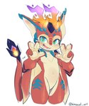 Rating: s
ID: 5660594
Date: 2025-06-22 14:58:39 -0400
Status: active
Score: 4
2025 anthro anthrofied big_ears blush colored_sketch dragon featureless_crotch fire flaming_horn folded_wings front_view hi_res himacat league_of_legends looking_at_viewer male male_anthro membrane_(anatomy) membranous_wings mythological_creature mythological_scalie mythology navel nude open_mouth portrait pose riot_games scalie simple_background sketch smolder_(lol) solo standing tail teal_eyes tencent three-quarter_portrait white_background wings post #5660594