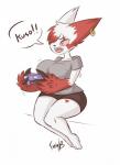 Rating: s
ID: 1388286
Date: 2017-11-26 17:39:34 -0500
Status: active
Score: 13
alternative_fashion angry anthro anthrofied arms_bent barefoot bent_legs big_breasts biped blankflank6 breasts claws clothed clothing controller ear_piercing emo fangs feet feet_together female fur game_controller gamecube gamecube_controller gaming generation_3_pokemon hair hair_over_eye hi_res holding_controller holding_game_controller holding_object japanese japanese_text knock-kneed legs_over_edge legs_together lexi_(blankflank6) nintendo nintendo_controller one_eye_obstructed over_edge piercing playing_video_game pokemon pokemon_(species) pokemorph red_body red_eyes red_fur simple_background sitting solo speech_bubble teeth text translated wavebird_controller white_background white_body white_fur wireless_controller zangoose post #1388286