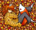 Rating: s
ID: 3907595
Date: 2023-03-04 08:41:48 -0500
Status: active
Score: 7
2014 6:5 animal_humanoid autumn autumn_leaves bottomwear canid canid_humanoid clothed clothing ear_piercing female footwear fox_ears fox_tail freckles fred_gallagher fredrin hair hi_res humanoid inner_ear_fluff komugiko_(megatokyo) looking_at_viewer lying mammal mammal_humanoid marker_(artwork) medium_hair megatokyo on_side open_mouth orange_eyes orange_hair pants pattern_clothing pattern_topwear piercing plaid plaid_clothing plaid_topwear smile smiling_at_viewer snaggle_tooth socks solo topwear traditional_media_(artwork) tuft post #3907595