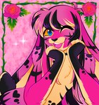 Rating: s
ID: 5535270
Date: 2025-04-27 23:39:23 -0400
Status: pending
Score: 5
2024 5_fingers anthro arms_bent artist_name bangs black_highlights black_markings black_nose black_tail blonde_highlights blue_eyes chest_tuft chotpot colored dated digital_drawing_(artwork) digital_media_(artwork) dipstick_tail english_description fingers fist flower fur hair half-length_portrait heart_(marking) highlights_(coloring) lagomorph leporid light lighting long_ears long_hair looking_at_viewer male male_anthro mammal markings multicolored_hair nude_anthro nude_male one_eye_closed orange_sclera pink_background pink_hair pink_tongue plant portrait pose rabbit rose_(flower) scut_tail shaded short_tail simple_background smile smiling_at_viewer solo sparkles tail tail_markings text thorns tongue tuft wink winking_at_viewer yellow_body yellow_fur yellow_inner_ear yellow_tail_tip post #5535270