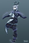Rating: s
ID: 5132083
Date: 2024-10-22 12:33:01 -0400
Status: active
Score: 9
absurd_res anthro antler_jewelry antlers armor belt blue_eyes cervine clothed clothing deer dungeons_and_dragons elk facial_tattoo fluffy fluffy_ears fluffy_hair fully_clothed fur fur_spots gloves glowing glowing_antlers grey_body grey_fur hair half-closed_eyes handwear hasbro hi_res hooves horn inner_ear_fluff jewelry looking_at_viewer magic magic_user male mammal moon_pendant multicolored_body narrowed_eyes nimril_(sinarts) pauldron pendant shin_guards sinarts slightly_open_mouth smile solo sweater tattoo tired tired_eyes topwear tuft turtleneck two_tone_body white_body white_fur white_hair wizards_of_the_coast post #5132083