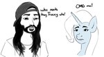 Rating: s
ID: 2859432
Date: 2021-08-02 03:14:16 -0400
Status: active
Score: 132
backwards_baseball_cap backwards_hat baseball_cap beard black_hair blue_body blue_fur charlie_white clothed clothing cr1tikal dialogue digital_drawing_(artwork) digital_media_(artwork) doomer_(meme) doomer_boy doomer_girl duo english_text equid equine eyebrows facial_hair female feral friendship_is_magic fur general_proton hair hasbro hat headgear headwear horn horse human long_hair male mammal mane meme my_little_pony mythological_creature mythological_equine mythology nude penguinz0 pony shirt simple_background text thick_eyebrows topwear trixie_(mlp) unicorn white_clothing white_mane white_shirt white_topwear wojak post #2859432