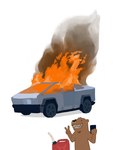 Rating: s
ID: 5554648
Date: 2025-05-07 04:18:36 -0400
Status: active
Score: 15
ambiguous_gender anthro arson asian_small-clawed_otter burning car cybertruck digital_media_(artwork) digital_painting_(artwork) electronics fangs fire gesture gold_ear_piercing gold_nose_ring hand_gesture hi_res holding_object holding_phone implied_arson mammal mustelid oil_can otter otter_(oystr) oystr painting_(artwork) phone simple_background smile smoke solo teeth v_sign vehicle wheel white_background post #5554648