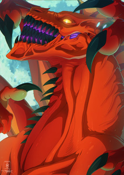 Rating: s
ID: 5674243
Date: 2025-06-28 21:16:35 -0400
Status: active
Score: 4
absurd_res black_teeth cel_shading creepy_face demon draconic feral glowing glowing_eyes hi_res macro male multi_wing nargarot_(seregore) open_mouth orange_body seregore shaded solo teeth teeth_showing towering wings post #5674243