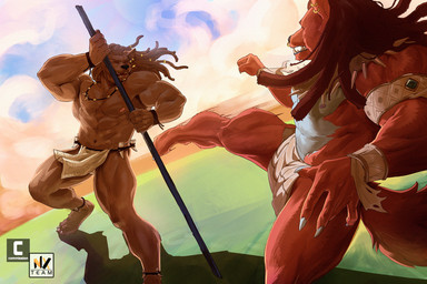 Rating: s
ID: 5690384
Date: 2025-07-06 16:02:45 -0400
Status: active
Score: 9
3:2 4_toes 5_fingers abs anthro barefoot black_nose bottomwear brown_body brown_fur canid canine canis clothed clothed_anthro clothed_male clothing dreadlocks duo english_text ethiopian_wolf fangs feet fight fingers fur hi_res hindpaw humanoid_hands kick loincloth male mammal menelik muscular muscular_anthro muscular_male navel nexus nipples outside paws staff teeth text toes topless topless_anthro topless_male tribal post #5690384