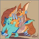 Rating: s
ID: 3009017
Date: 2021-11-04 10:15:34 -0400
Status: active
Score: 7
1:1 4_ears armadillo avali avian biped blue_body blue_feathers border countershading dewclaw digitigrade dragon drakedillo duo feathered_crest feathered_wings feathers female feral green_body green_eyes grey_border head_crest hybrid kassc_zeravla_(eragon_15) luvashi mammal multi_ear mythological_creature mythological_scalie mythology scalie scruffasus size_difference tail winged_arms wings xenarthran post #3009017