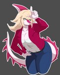 Rating: s
ID: 5178952
Date: 2024-11-13 07:18:53 -0500
Status: active
Score: 15
2024 4:5 5_fingers absurd_res annoyed anthro belt biped blonde_hair blue_bottomwear blue_clothing blue_eyes blue_pants bone_frill bottomwear breasts cavemanon_studios clothed clothed_anthro clothed_female clothing colored denim denim_bottomwear denim_clothing dinosaur female fingers frill_(anatomy) gesture grey_background hadrosaurid hair hand_gesture hand_on_hip hi_res humanoid_hands i_wani_hug_that_gator jacket jeans leaning leaning_forward long_hair long_tail loser_gesture mean medium_breasts mia_moretti mocking multicolored_body multicolored_scales narrowed_eyes non-mammal_breasts open_clothing open_jacket open_topwear ornithischian ornithopod outline pants parasaurolophus pink_body pink_scales portrait prehistoric_species puffycrow red_clothing red_jacket red_topwear reptile scales scalie shirt simple_background solo spiked_tail spikes spikes_(anatomy) tail tank_top thick_thighs three-quarter_portrait tongue tongue_out topwear two_tone_body two_tone_scales white_body white_clothing white_outline white_scales white_shirt white_tank_top white_topwear post #5178952