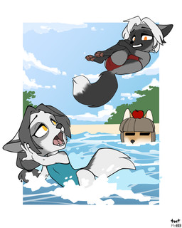 Rating: s
ID: 5682637
Date: 2025-07-02 19:28:21 -0400
Status: active
Score: 19
4:5 anthro apple beach bikini black_body black_fur blue_clothing blue_one-piece_swimsuit blue_swimwear breasts brown_body brown_fur canid canine cannonball_dive cheek_tuft clothed clothing cloud colored day digital_media_(artwork) diving facial_tuft fangs female ferra_(vixen_logic) flat_chested flat_colors food fox foxboy83 fruit fur grey_body grey_fur grey_hair group hair hi_res long_hair mammal marble_(vixen_logic) marble_fox midriff one-piece_swimsuit open_mouth orange_eyes outside partially_submerged plant red_bikini red_bikini_bottom red_bikini_top red_clothing red_fox red_swimwear sand screaming sea short_hair silver_(vixen_logic) silver_fox sky smile swimwear tail teeth tibetan_sand_fox tied_hair tongue tootaloo tree trio true_fox tuft two-piece_swimsuit vixen_logic water white_body white_fur white_hair yellow_eyes post #5682637
