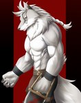 Rating: s
ID: 4031158
Date: 2023-05-04 00:26:24 -0400
Status: active
Score: 10
2023 5_fingers abs anthro assassin biceps canid canine chibikoma clothed clothing cygames digital_drawing_(artwork) digital_media_(artwork) dire_wolf facial_markings fingers fluffy frown fur hair head_markings hi_res klaus_(world_flipper) looking_at_viewer male mammal markings muscular muscular_anthro muscular_male neck_tuft pecs ponytail portrait prehistoric_species red_background red_eyes side_view simple_background solo tail three-quarter_portrait topless topless_male tuft weapon white_body white_fur white_hair white_tail world_flipper post #4031158
