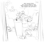 Rating: s
ID: 4775775
Date: 2024-05-11 02:13:14 -0400
Status: active
Score: 10
2022 3_toes 4_fingers animate_inanimate anthro armor biped bottomwear bow_tie claws clothed clothing curtains d.d._soldier_(dynamite_headdy) dialogue doll dragon dynamite_headdy english_text feet finger_claws fingers foreshortening group happy_comecome head_feathers headdy heel_claw hi_res humanoid living_doll machine male monochrome mythological_creature mythological_scalie mythology open_mouth pants robo-collector_(dynamite_headdy) robot scalie simple_eyes simple_face sketch solo_focus speech_bubble stage suit_jacket text the-hydroxian toe_claws toes treasure_(game_developer) waddling_head wind-up_key post #4775775