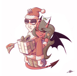 Rating: s
ID: 5392862
Date: 2025-02-23 14:24:59 -0500
Status: active
Score: 5
adam_clowery bell black_wings box christmas christmas_clothing christmas_headwear christmas_sweater christmas_topwear clothing container dark_hair demon demon_humanoid duo eyebrows eyelashes facial_scar female female_on_human finn_talbert_(bigdad) gift gift_box gift_wrapped half-closed_eyes hat headgear headwear heart_symbol helluva_boss hi_res holding_gift holding_object holidays horn hug hugging_another hugging_from_behind human human_on_humanoid humanoid interspecies jingle_bell kiki_(helluva_boss) male male/female male_on_humanoid mammal mistletoe mistletoe_on_horn narrowed_eyes noseless orange_eyes plant red_body red_skin santa_hat scar simple_background smile spade_tail succubus sweater tail tail_around_partner text thick_eyebrows topwear unimpressed white_background winged_humanoid wings yellow_sclera post #5392862