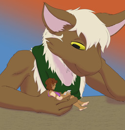 Rating: s
ID: 5704455
Date: 2025-07-12 17:34:11 -0400
Status: active
Score: 9
absurd_res alien anthro female gentle_giant hi_res human larger_anthro larger_male macro male mammal micro micro_on_macro novarraveditoa simple_background sitting_in_hand size_difference smaller_female smaller_human the_nature_of_predators venlil_(the_nature_of_predators) post #5704455