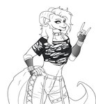 Rating: s
ID: 5356619
Date: 2025-02-07 00:02:38 -0500
Status: active
Score: 8
absurd_res alternative_fashion anthro armwear belt_collar biped bottomwear bra bracelet clothing devil_horns_(gesture) dragon eyebrows fangs female fishnet_armwear fishnet_clothing gesture hair hand_gesture hi_res horn jewelry ko_(e10109) kooky long_hair monochrome mythological_creature mythological_scalie mythology nails pants punk scalie shirt sketch solo spiked_bracelet spikes tail teeth topwear torn_clothing torn_shirt torn_topwear translucent translucent_clothing translucent_shirt translucent_topwear underwear post #5356619