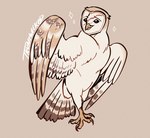Rating: s
ID: 5565509
Date: 2025-05-11 20:41:24 -0400
Status: active
Score: 3
2022 ambiguous_gender avian barn_owl beak biped bipedal_feral bird brown_eyes claws coryn_(gogh) digital_drawing_(artwork) digital_media_(artwork) eyebrows facial_scar feathered_wings feathers feral flat_colors full-length_portrait guardians_of_ga'hoole owl pink_scar portrait scar simple_background solo standing tail tail_feathers tan_background tan_body tan_feathers trunswicked tyto tytonid western_barn_owl white_body white_feathers wings yellow_beak post #5565509