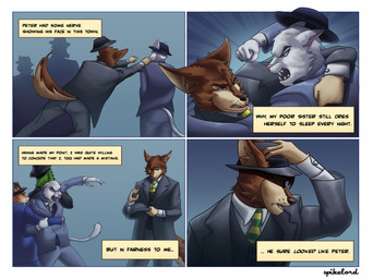 Rating: s
ID: 3410847
Date: 2022-06-25 14:20:59 -0400
Status: active
Score: 26
absurd_res angry anthro arm_tuft black_nose blue_clothing blue_eyes blue_suit blue_suit_jacket brown_body brown_eyes brown_fur button_(fastener) canid canine canis cheek_tuft clothed clothed_male clothing comic dialogue dialogue_box dragon english_text facial_tuft fedora felid feline fight fist flaviomodezto fox fully_clothed fully_clothed_male fur grappling green_body green_necktie grey_clothing grey_suit grey_suit_jacket group growling hand_on_hat hat headgear headwear hi_res inner_ear_fluff inner_monologue jacket kids_in_the_hall li'l_melon male male_anthro mammal mistaken_identity multicolored_necktie mythological_creature mythological_scalie mythology necktie noir obscured_eyes open_clothing open_jacket open_topwear orange_body orange_fur pattern_necktie pawpads punch scalie sharp_teeth snarling striped_necktie suit suit_jacket suit_vest tackle tail tan_body tan_fur tan_inner_ear_fluff teeth text text_box thinking topwear tuft vest whisker_spots white_body white_dress_shirt white_fur wolf wrist_tuft yellow_necktie post #3410847