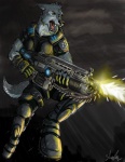 Rating: s
ID: 19859
Date: 2008-09-13 13:40:29 -0400
Status: active
Score: 25
anthro armor athletic athletic_anthro athletic_male black_nose boob_armor boots canid canine canis chainsaw clothed clothing epic_games fangs female footwear fur gears_of_war gloves grey_body grey_fur gun handwear holding_gun holding_object holding_ranged_weapon holding_weapon lancer_(gears_of_war) male mammal microsoft military outside power_tool raining ranged_weapon shadster sharp_teeth shoes shooting snarling snout soldier solo storm tail teeth tools warrior weapon wolf xbox_game_studios yellow_eyes post #19859