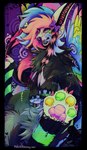 Rating: s
ID: 4699814
Date: 2024-04-04 16:53:25 -0400
Status: active
Score: 19
2024 absurd_res accessory alpha_channel alternative_fashion ambiguous_gender bedroom_eyes black_body black_fur black_nose blue_claws blue_hair blue_tongue blush blush_lines bone bow_ribbon canid canine canis checkered checkered_nose claws colorful_theme coontail_hair detailed digital_media_(artwork) domestic_dog ear_piercing facial_piercing feathered_wings feathers feral feral_with_hair fluffy fur glistening glistening_eyes green_pawpads hair hair_accessory hair_bow hair_ribbon heart_symbol hi_res licking licking_lips lip_piercing mammal markings multicolored_pawpads narrowed_eyes open_mouth outline p_n_g pawpads paws piercing pink_body pink_claws pink_fur pink_hair purple_background purple_nose purple_teeth purple_text ribbons scene_(fashion) scene_haircut seductive shaded signature simple_background solo sparklefur spiral_eyes stitch_(sewing) striped_markings striped_tongue stripes tail teeth text tongue tongue_out wings xoxo yellow_pawpads post #4699814