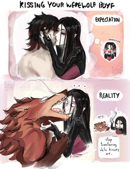 Rating: s
ID: 5263290
Date: 2024-12-24 16:02:21 -0500
Status: active
Score: 72
2024 anthro biped black_hair brown_body brown_fur canid canine digital_media_(artwork) duo english_text fangs female female_on_humanoid french_kissing fur hair hi_res human human_on_humanoid humanoid humor interspecies kissing larger_anthro larger_male long_hair male male/female mammal mythological_canine mythological_creature mythology pale_skin rolled_up_newspaper size_difference smaller_female smaller_humanoid snowyfeline tan_body tan_fur teeth text werecanid werecanine werecreature werewolf post #5263290