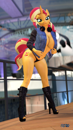 Rating: s
ID: 5661622
Date: 2025-06-22 23:40:44 -0400
Status: active
Score: 41
3d_(artwork) 9:16 anthro anthroponiessfm blue_eyes boots breasts cleavage clothed clothing cutie_mark denim denim_clothing denim_jacket denim_topwear digital_media_(artwork) electronics equestria_girls equid equine female footwear hasbro headphones hi_res high_heeled_boots high_heels horn jacket looking_at_viewer mammal my_little_pony mythological_creature mythological_equine mythology no_bra panties shoes solo source_filmmaker_(artwork) sunset_shimmer_(eg) thong topwear underwear unicorn yellow_body post #5661622