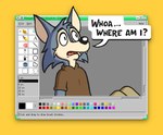 Rating: s
ID: 3563703
Date: 2022-09-12 23:10:13 -0400
Status: active
Score: 14
2022 aliasing anthro binary_drawing black_eyebrows black_nose black_text bottomwear brown_bottomwear brown_clothing brown_pants brown_shirt brown_topwear canid canine canis cc-by cel_shading classic_colors_(artwork) classic_colors_(copyright) clothing confusion countershade_ears countershade_face countershade_head countershade_neck countershading creative_commons digital_drawing_(artwork) digital_media_(artwork) english_text eyebrows fur gimp_(artwork) grey_body grey_ears grey_fur half-length_portrait harvett_and_his_folks harvettfox96 head_tuft male mammal microsoft_paint_(artwork) open_mouth pants portrait pupils shaded shadow shirt simple_background sitting solo tan_face tan_inner_ear tan_neck teeth text theophilus_(harvettfox96) toony topwear tuft white_eyes wolf yellow_background post #3563703
