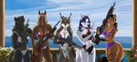 Rating: s
ID: 4858774
Date: 2024-06-17 01:29:16 -0400
Status: active
Score: 15
absurd_res anthro australian_flag_bikini bikini black_body breasts brown_body canid canine cinnameana clothing countershade_torso countershading equid equine felid feline female flag_bikini fox grey_body group gun handgun hi_res holding_gun holding_handgun holding_object holding_ranged_weapon holding_revolver holding_rifle holding_weapon horse hybrid irish_flag_bikini kolibri lineup lynx magica mammal o'grady pantherine penelope_o'grady purple_bikini purple_clothing purple_swimwear ranged_weapon revolver rifle sarabeth swimwear texas_flag_bikini two-piece_swimsuit under_boob weapon white_bikini white_body white_clothing white_swimwear yellow_body zala_hafeez post #4858774