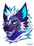 Rating: s
ID: 5539451
Date: 2025-04-30 12:22:04 -0400
Status: active
Score: 6
absurd_res anthro aura blue_body blue_fur blue_inner_ear blue_tongue canid canine canis cheek_tuft chudraw digital_media_(artwork) facial_markings facial_tuft fangs fluffy fur glowing hair head_markings headshot_portrait heterochromia hi_res looking_at_viewer male mammal mane markings mythological_creature mythology neck_tuft open_mouth portrait purple_eyes rexxy_(pipinosgr) smile solo teeth tongue tuft white_body white_fur wolf yellow_eyes post #5539451